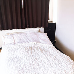 ベッド周り/IKEA/白×茶/シンプル/寝室...などのインテリア実例 - 2018-12-25 14:59:09