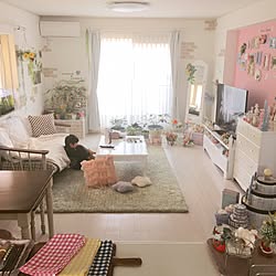 部屋全体/春休み/春/ラグ/植物のある暮らし...などのインテリア実例 - 2017-03-31 15:11:02