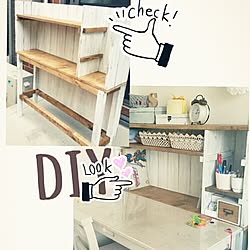 机/子供部屋女の子/アンティーク/DIY/学習机...などのインテリア実例 - 2017-03-30 13:20:45