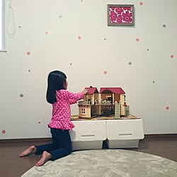 部屋全体/子ども部屋/キッズスペース/おもちゃ/ウォールステッカー...などのインテリア実例 - 2016-10-29 16:36:10