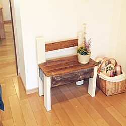 玄関/入り口/手作り家具のインテリア実例 - 2014-04-07 09:11:30