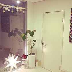 玄関/入り口/クリスマス/IKEA/観葉植物/照明のインテリア実例 - 2015-12-08 16:12:42