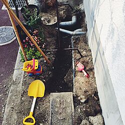 玄関/入り口/立水栓DIY/DIY/花壇/リノベーションのインテリア実例 - 2016-06-13 15:06:45