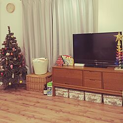 部屋全体/クリスマスツリー/IKEAのインテリア実例 - 2015-12-13 23:04:00
