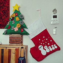 リビング/クリスマス/クリスマスツリー/クリスマスディスプレイ/クリスマスブーツ...などのインテリア実例 - 2016-12-09 11:47:34