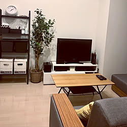 ニトリ/シンプルインテリア/IKEA/100均/フェイクグリーン...などのインテリア実例 - 2020-07-26 19:21:34