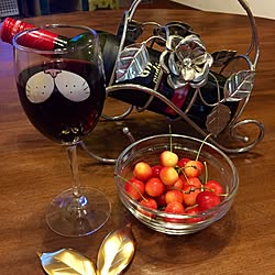 机/ワインボトルホルダー/ワイングラス/赤ワインのインテリア実例 - 2016-06-16 21:46:59