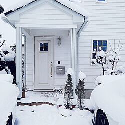 玄関/入り口/わが家のドア/車が雪まみれに/YKK玄関ドアのインテリア実例 - 2023-01-29 10:28:51