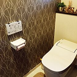 バス/トイレ/ニトリのトイレマット/アルファベット/100均/観葉植物...などのインテリア実例 - 2016-09-24 19:22:35