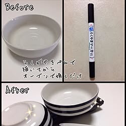 キッチン/白黒食器/白黒雑貨/モノトーン/DIY...などのインテリア実例 - 2016-05-10 16:48:31