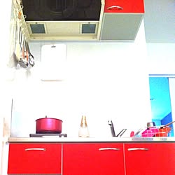 キッチン/赤いキッチンのインテリア実例 - 2013-03-24 17:08:52