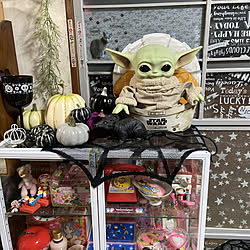 ベビーヨーダ/STARWARS/黒ネズミ/カボチャ/ダイソー...などのインテリア実例 - 2020-10-06 17:37:01