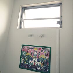 壁/天井/横滑り出し窓/パズル/IKEA/白が好きのインテリア実例 - 2016-06-09 10:12:35