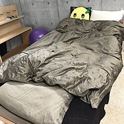 ベッド周り/バランスボール/シングルベッド/IKEA/ふなごろー...などのインテリア実例 - 2017-05-07 07:57:42