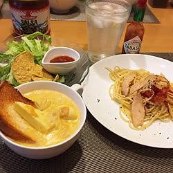 机/ダイソー/セリア/毎度お馴染みの、我が家の夕食♡/ナチュラルKitchen...などのインテリア実例 - 2015-01-07 22:58:00