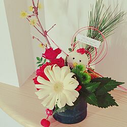 玄関/入り口/可愛い♡/flowerbird/お正月のインテリア実例 - 2016-12-30 15:44:21