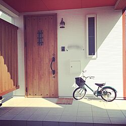 玄関/入り口/照明/自転車/ポスト/玄関ドアのインテリア実例 - 2013-05-04 10:25:54