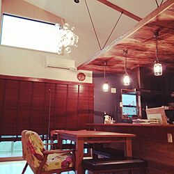 部屋全体/かっこいい収納棚作りたい！/照明/カフェ風/お家カフェを楽しむ☆...などのインテリア実例 - 2016-05-03 06:47:07