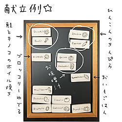 2022.1.10☀️/わたしのハンドメイド 冬/消しゴムはんこ/見える化/献立...などのインテリア実例 - 2022-01-10 07:57:53