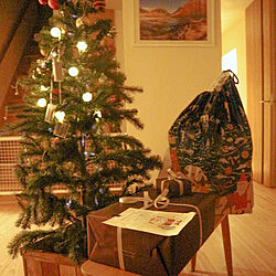クリスマス/リビング/クリスマスツリー/木の家/漆喰の壁...などのインテリア実例 - 2020-12-26 00:28:50