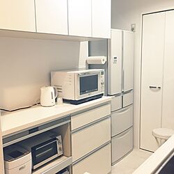 キッチン/クリナップの食器棚/物を置かない/シンプル/白い床...などのインテリア実例 - 2017-02-09 12:36:02