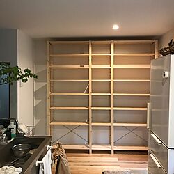 キッチン/収納棚/IVAR/IKEAの棚/IKEA...などのインテリア実例 - 2017-05-27 01:25:34