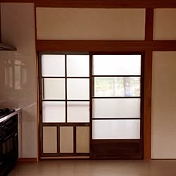 キッチン/カフェ風インテリア/リノベーション/日本家屋/古い建具...などのインテリア実例 - 2015-10-13 16:17:37