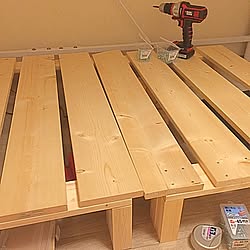 ベッド周り/BLACK&DECKER/すのこベッドDIY/DIY/一人暮らし...などのインテリア実例 - 2017-04-29 01:50:47