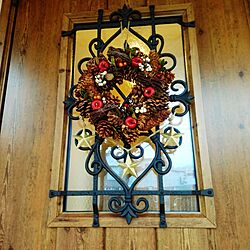 玄関/入り口/カントリー/クリスマスリース/玄関ドアのインテリア実例 - 2016-11-27 15:30:59