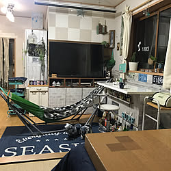 部屋全体/画用紙バーンスター★/インスタ→chiisoccer_11/キッチンカウンターリメイク❤︎/ハンモック...などのインテリア実例 - 2017-10-29 18:55:46