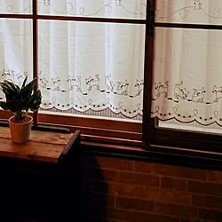 窓枠/壁紙♡/カフェカーテンのインテリア実例 - 2015-01-30 10:53:16