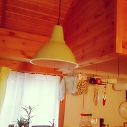 キッチン/レトロ/一人暮らし/IKEAのライト/照明...などのインテリア実例 - 2015-04-01 11:32:47