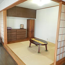 床暖房/こたつテーブル/楕円形こたつ/部屋全体/木のある暮らしのインテリア実例 - 2021-09-18 19:25:27