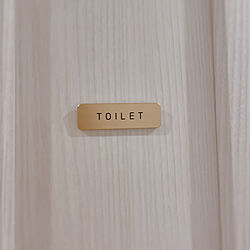 トイレのドアプレート/トイレのドアを可愛く/ドア/ドアサイン/バス/トイレのインテリア実例 - 2023-05-11 22:32:42