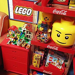 棚/おもちゃ/LEGO/黄色い壁/TOY...などのインテリア実例 - 2015-04-04 00:14:56