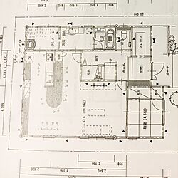 部屋全体/図面/マイホーム/1F/新築建設中...などのインテリア実例 - 2017-06-11 21:55:00
