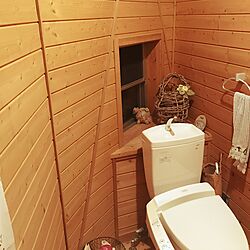 バス/トイレ/ドームの丸みがよく分かる三角トイレ/山で採ってきたカズラで編みました/一番リーズナブルな価格のトイレのインテリア実例 - 2017-07-10 21:59:37