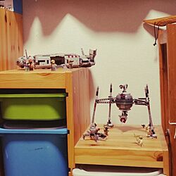 棚/息子の部屋/カフェ風インテリアを目指して/IKEA/LEGO...などのインテリア実例 - 2016-03-23 19:34:59