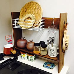 キッチン/調味料ラック/DIY/セリア/コンロ周りのインテリア実例 - 2015-06-01 20:51:47