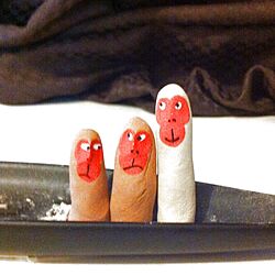 ベッド周り/おまもり。京都庚申堂の指猿♡のインテリア実例 - 2013-06-17 09:21:37