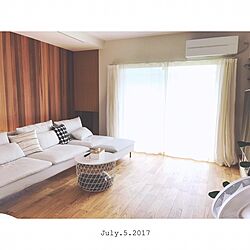リビング/エアコン/IKEAのソファー/IKEA/クリの床材...などのインテリア実例 - 2017-07-05 15:07:15