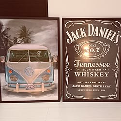 壁/天井/ガレージ/ニトリのポスターフレーム/JACK DANIEL/california...などのインテリア実例 - 2016-11-24 22:37:56