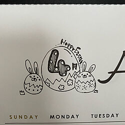 イラスト/イースター/4月/カレンダー/手描きイラスト...などのインテリア実例 - 2022-04-01 08:20:12