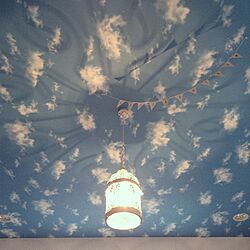 壁/天井/フラッグガーランド/鳥かご/DIY/照明...などのインテリア実例 - 2013-06-18 15:05:45