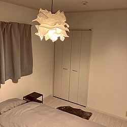 IKEA/照明/モノトーン/ベッド周りのインテリア実例 - 2023-03-13 23:09:46