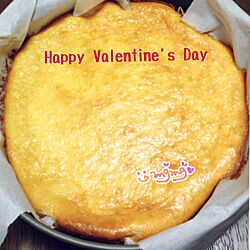キッチン/チーズケーキ/手作り/バレンタインのインテリア実例 - 2015-02-14 02:46:41