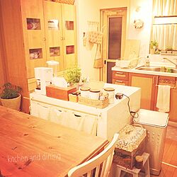キッチン/Kitchenハーブ/ダイニングテーブル/水槽/食器My Shelf...などのインテリア実例 - 2015-03-06 19:38:33