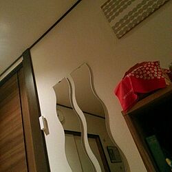 壁/天井/IKEA/ミラー/やっと設置のインテリア実例 - 2014-03-19 23:25:33