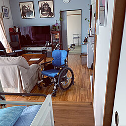 車椅子移動の動線/フローリングから和室に続く/主人退院まであとひと月/レンタル車椅子/介護ベッド...などのインテリア実例 - 2022-10-10 10:08:08