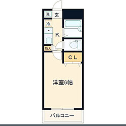 1k 6畳/間取り図/一人暮らし/部屋全体/狭い部屋のインテリア実例 - 2020-03-31 23:43:22